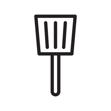 spatula ince çizgi vektör simgesi