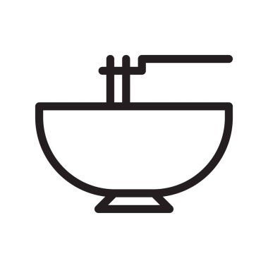 erişte ince çizgi vektör simgesi