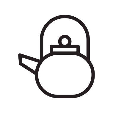 su ısıtıcısı ince çizgi vektör simgesi