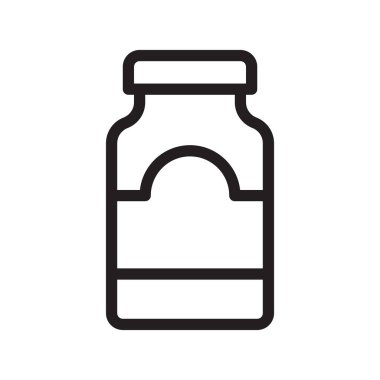 bal kavanoz ince çizgi vektör simgesi