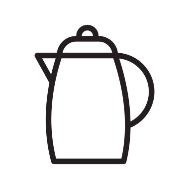 sürahi ince çizgi vektör simgesi