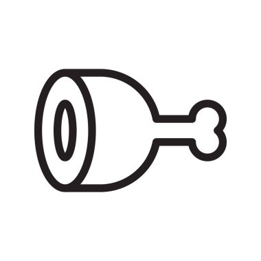 et ince çizgi vektör simgesi