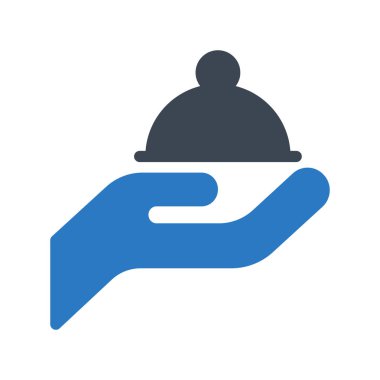 hizmet glyph renk vektör simgesi