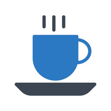 kahve glyph renk vektör simgesi