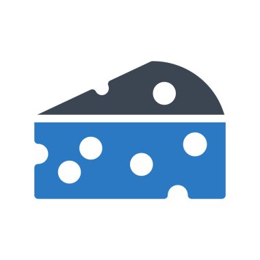 peynir glyph renk vektör simgesi