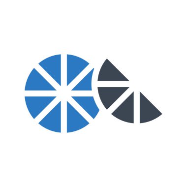 limon glyph renk vektör simgesi