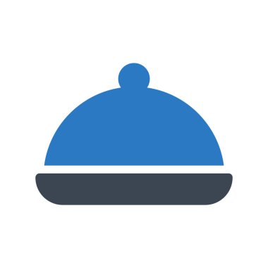 gıda kapağı glyph renk vektör simgesi