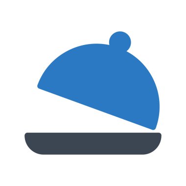 gıda kapağı glyph renk vektör simgesi