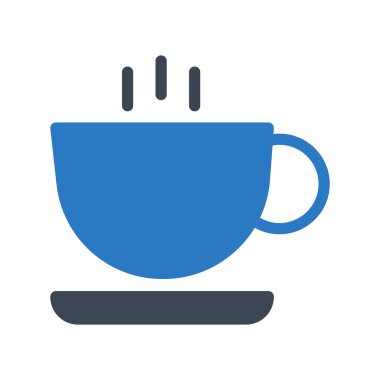 çay glyph renk vektör simgesi