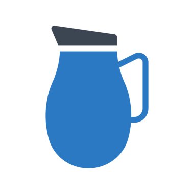 sürahi glyph renk vektör simgesi