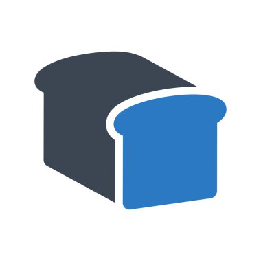 ekmek glyph renk vektör simgesi