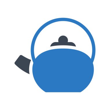 kettle glyph renk vektör simgesi
