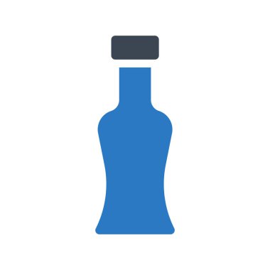 ketçap şişe glyph renk vektör simgesi