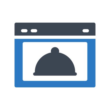 fırın glyph renk vektör simgesi