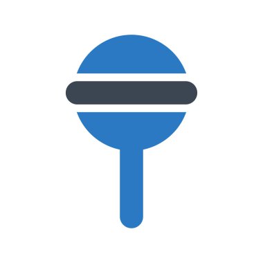lolipop glyph renk vektör simgesi