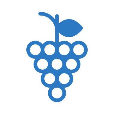 üzüm glyph renk vektör simgesi