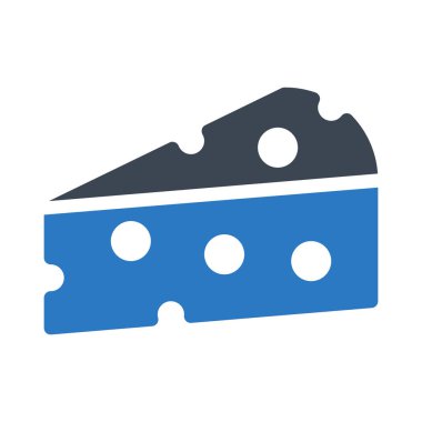 peynir glyph renk vektör simgesi