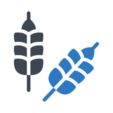 tane glyph renk vektör simgesi
