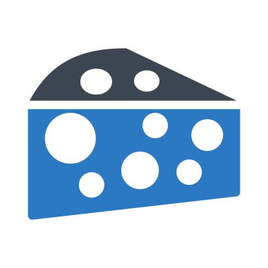 peynir glyph renk vektör simgesi