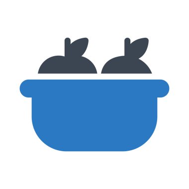 elma kase glyph renk vektör simgesi