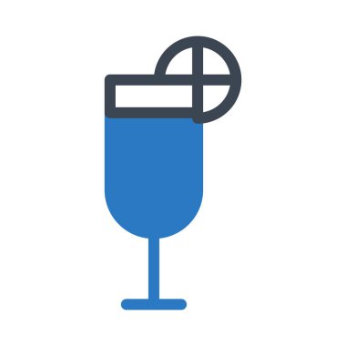 içecek glyph renk vektör simgesi