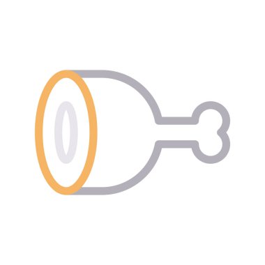 et ince renk çizgisi vektör simgesi