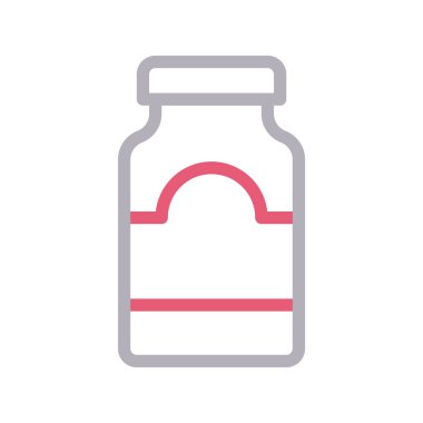 bal kavanoz ince renk çizgisi vektör simgesi