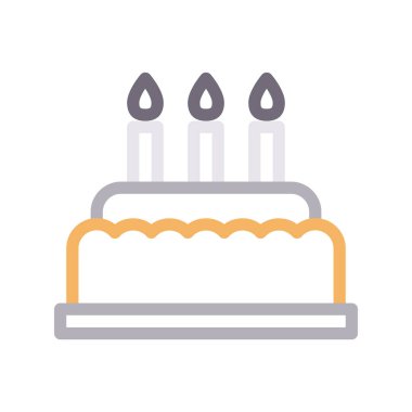 pasta ince renk çizgisi vektör simgesi