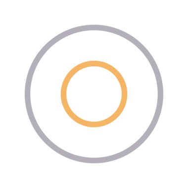 plaka ince renk çizgisi vektör simgesi