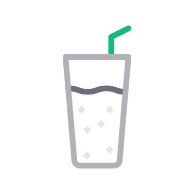 ince renk çizgisi vektör simgesi içmek