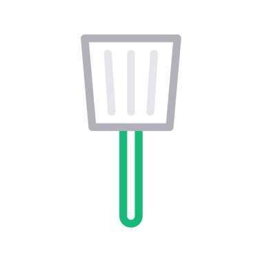 spatula ince renk çizgisi vektör simgesi