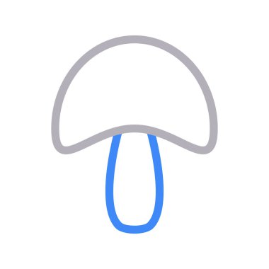 mantar ince renk çizgisi vektör simgesi