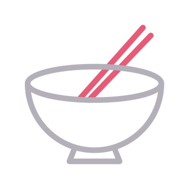 erişte ince renk çizgisi vektör simgesi