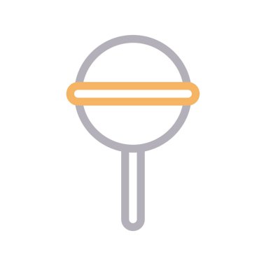 lolipop ince renk çizgisi vektör simgesi