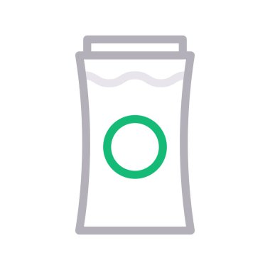 tatlı kavanoz ince renk çizgisi vektör simgesi