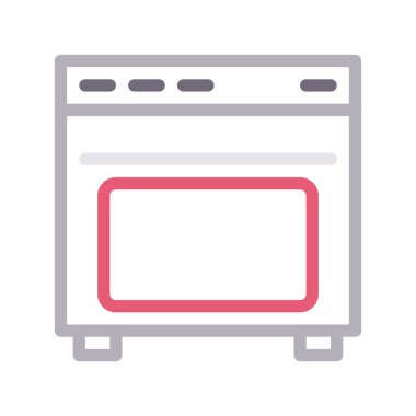 sobay ince renk çizgisi vektör simgesi