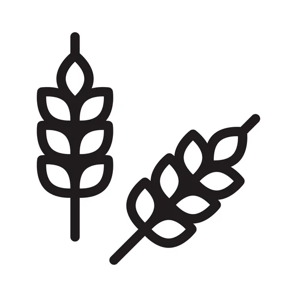 Grain Thin Line Vector Icon — Stock Vector