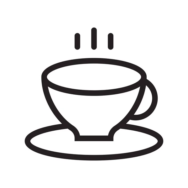 Tea Thin Line Vector Icon — Stock Vector