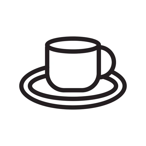 Tea Thin Line Vector Icon — Stock Vector