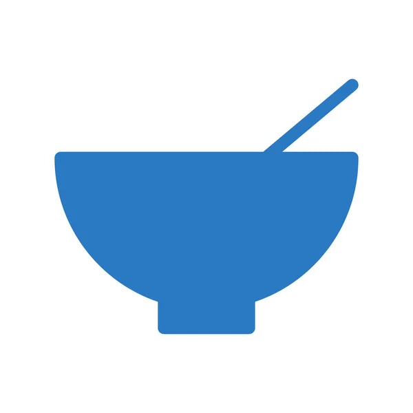 Soupe Glyphe Couleur Vecteur Icône — Image vectorielle
