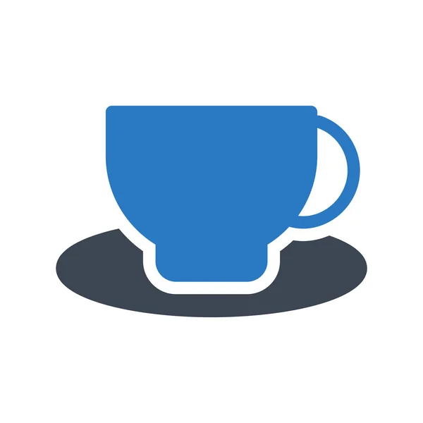 Tea Glyph Color Vector Icon — Stock Vector
