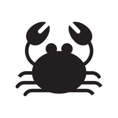 akrep glyph düz vektör simgesi