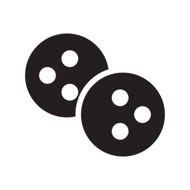 bisküvi glyph düz vektör simgesi