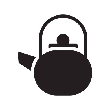 su ısıtıcısı glif düz vektör simge