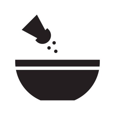 tuz glyph düz vektör simgesi