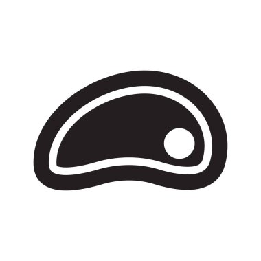 omlet glyph düz vektör simgesi