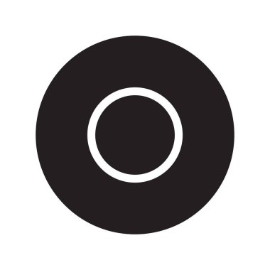 düz sembol glif simge vektör