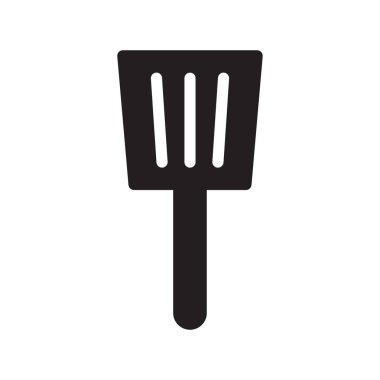 spatula glyph düz vektör simgesi