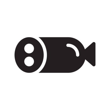 hot dogs glyph düz vektör simgesi