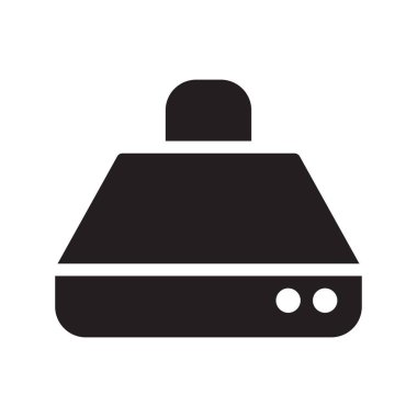 başlık glyph düz vektör simgesi